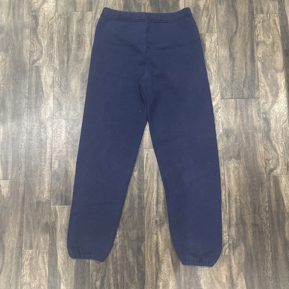 Vintage Russell Athletics Tapered Sweatpants Men's Size M Navy Blue Made In USA